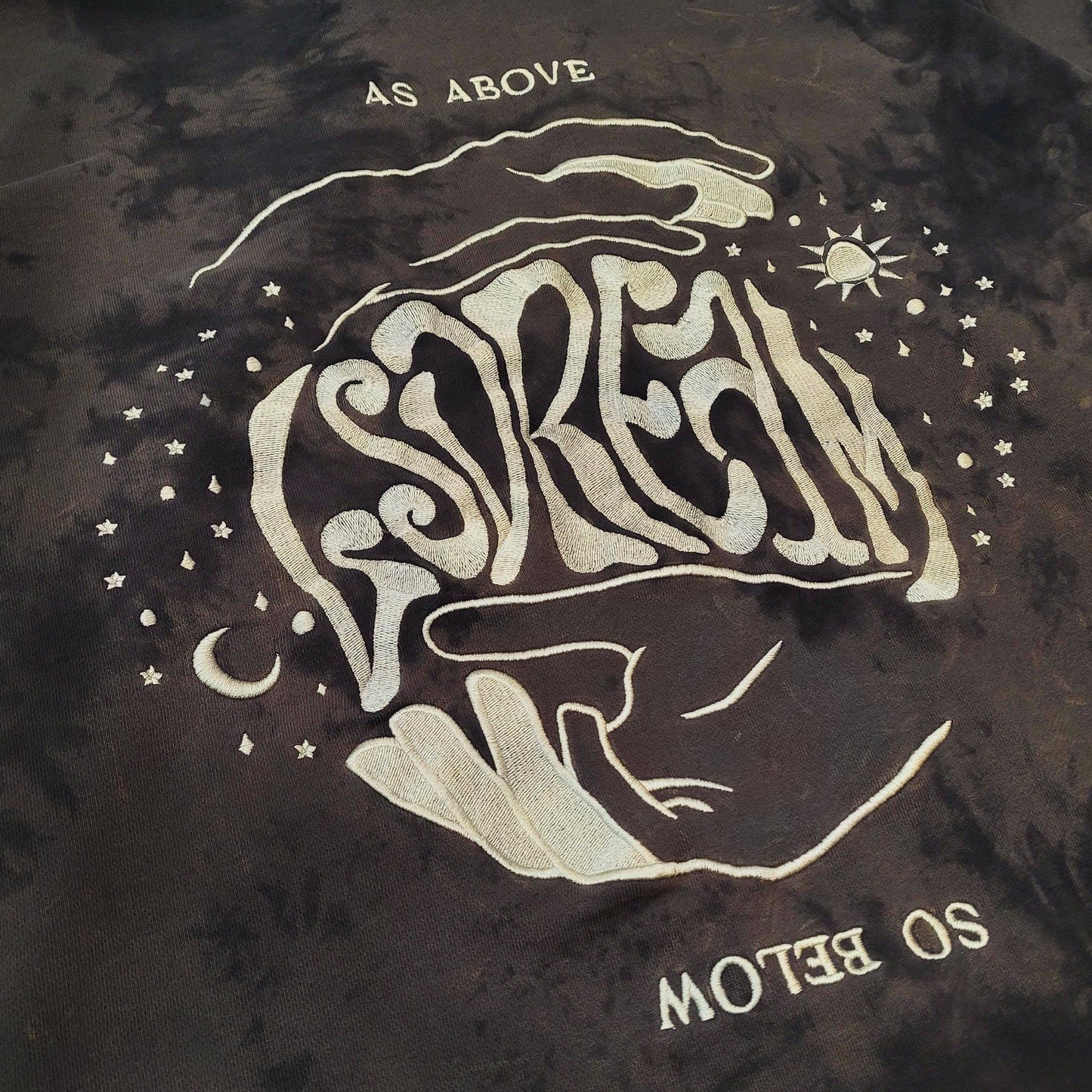COMING SOON 4/19 - 11:11 am PST - As Above So Below Dyed Hoodie