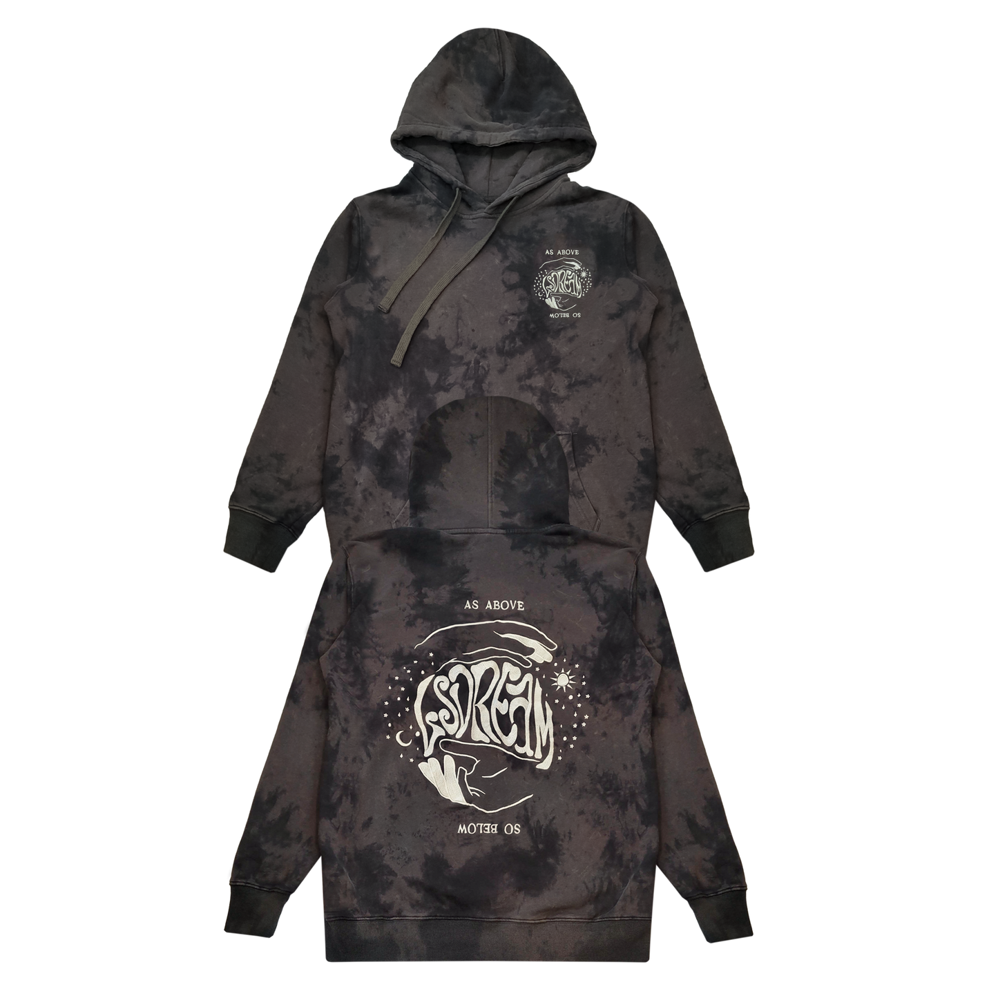 COMING SOON 4/19 - 11:11 am PST - As Above So Below Dyed Hoodie