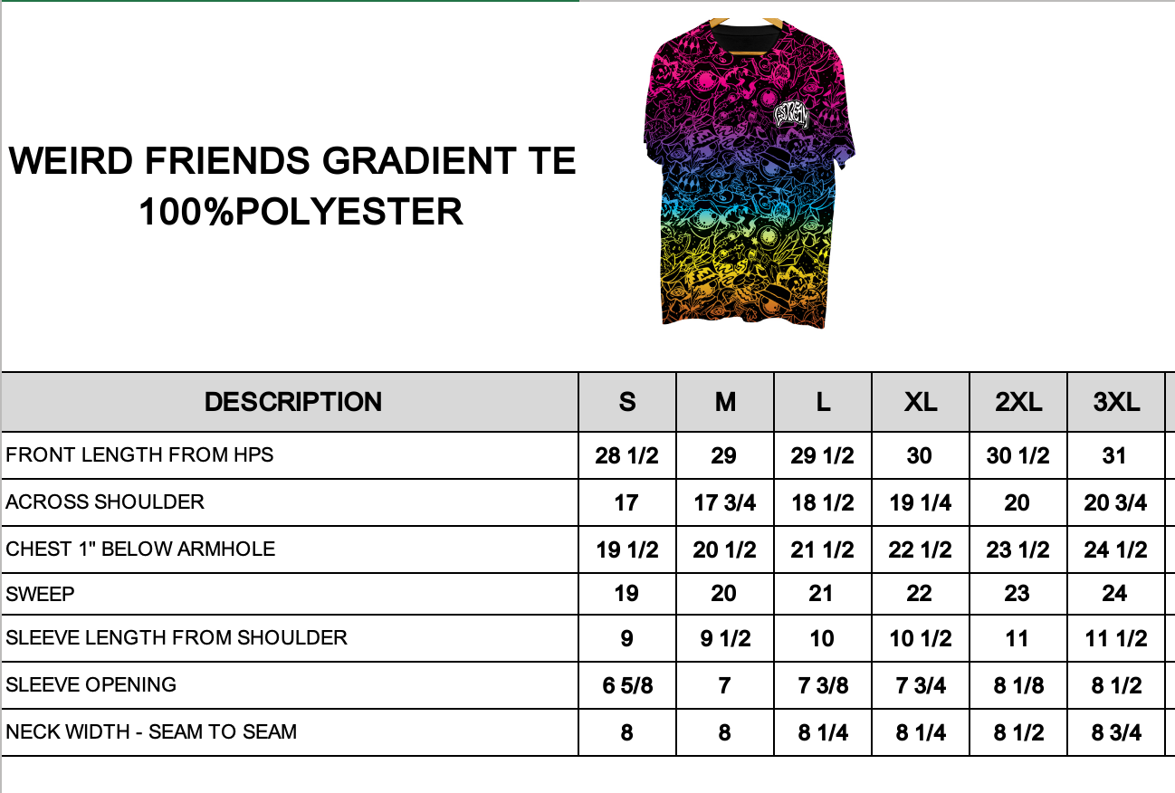 Weird Friends Gradient Tee