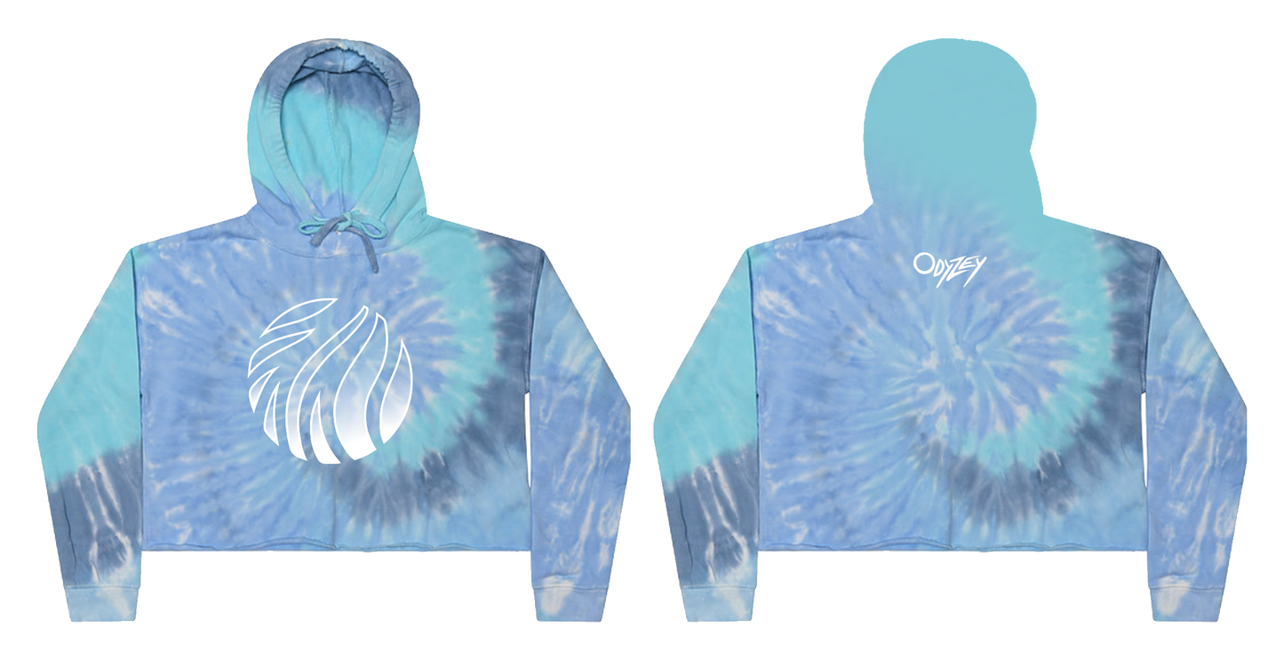 Odyzey Tiedye Crop Hoodie (Pre-Order) (6610901205086)