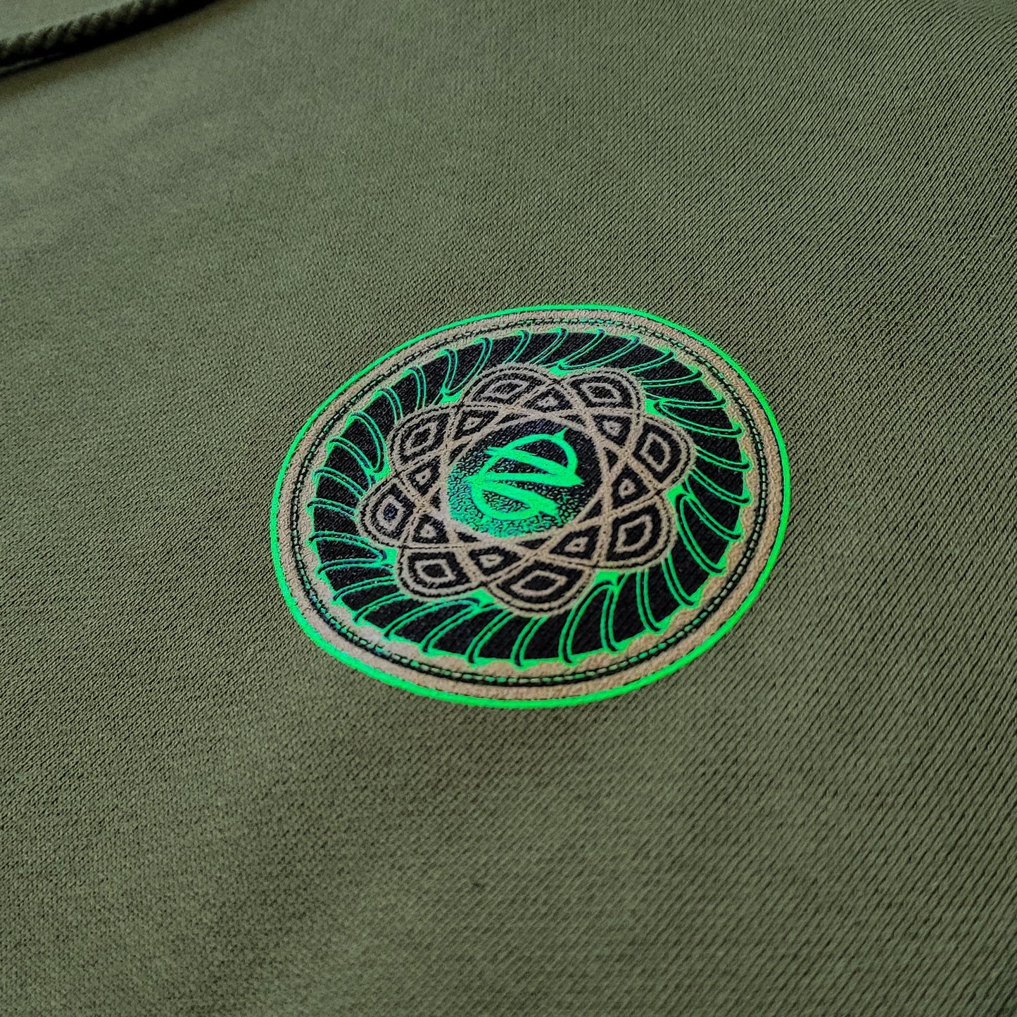 Green Earth Pullover Hoodie - Army Green