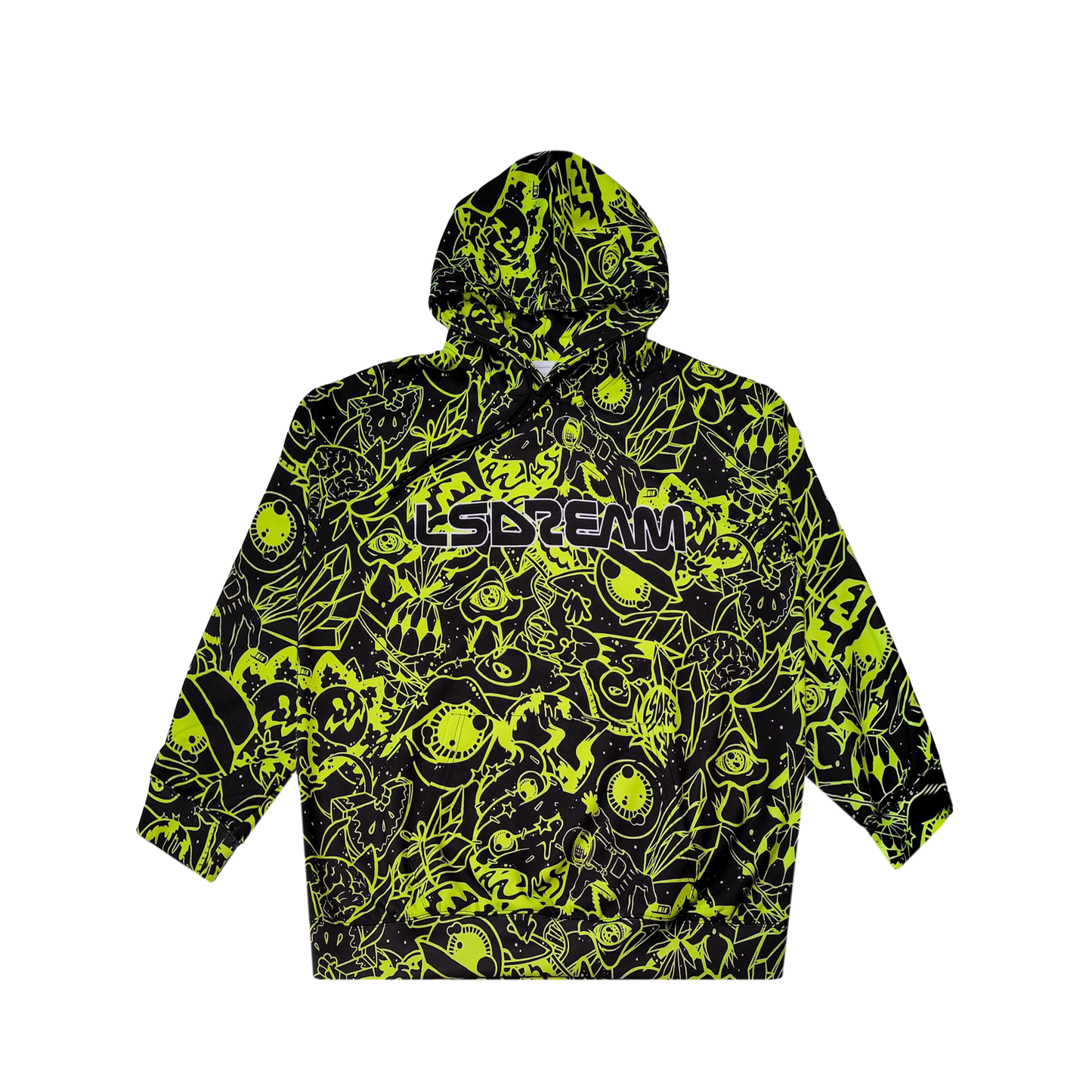 LSDREAM - Weird Friends Hoodie - Yellow / Blk