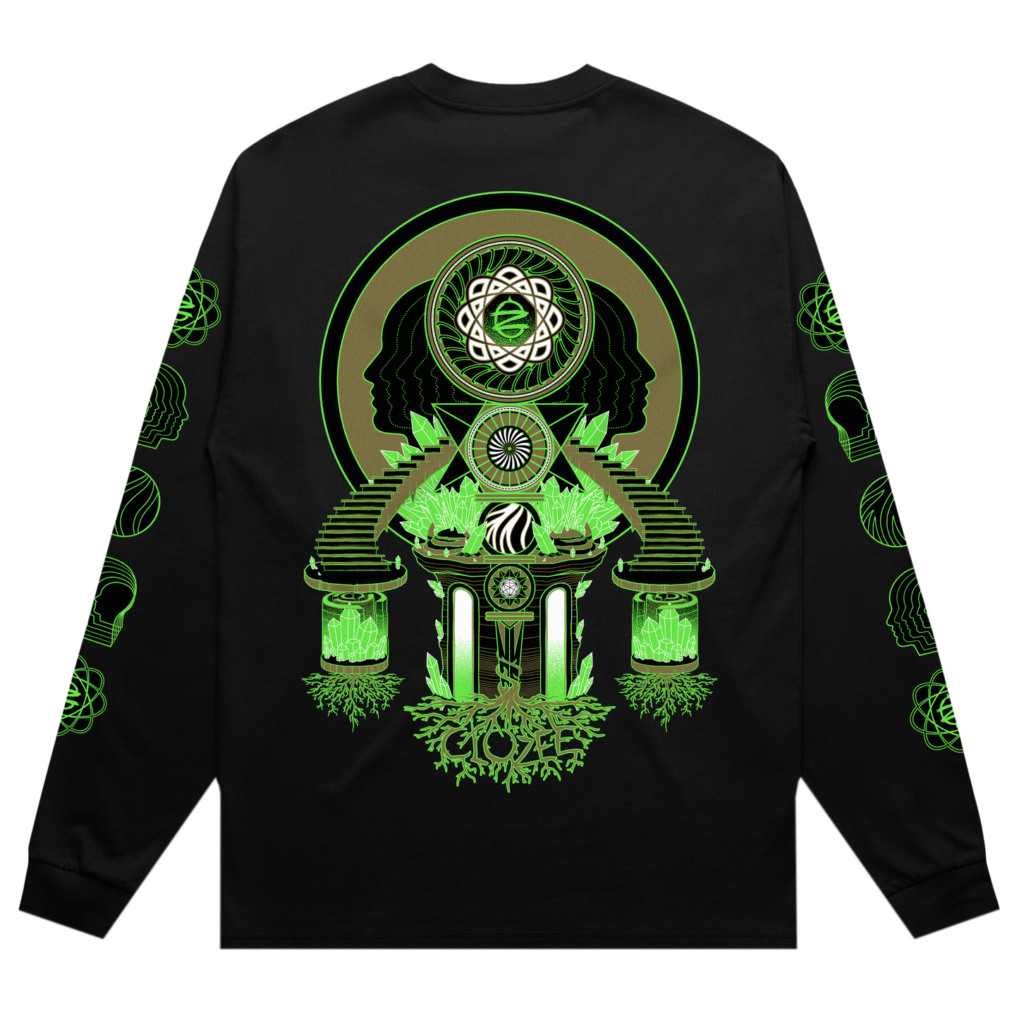 Green Earth Long Sleeve - Black