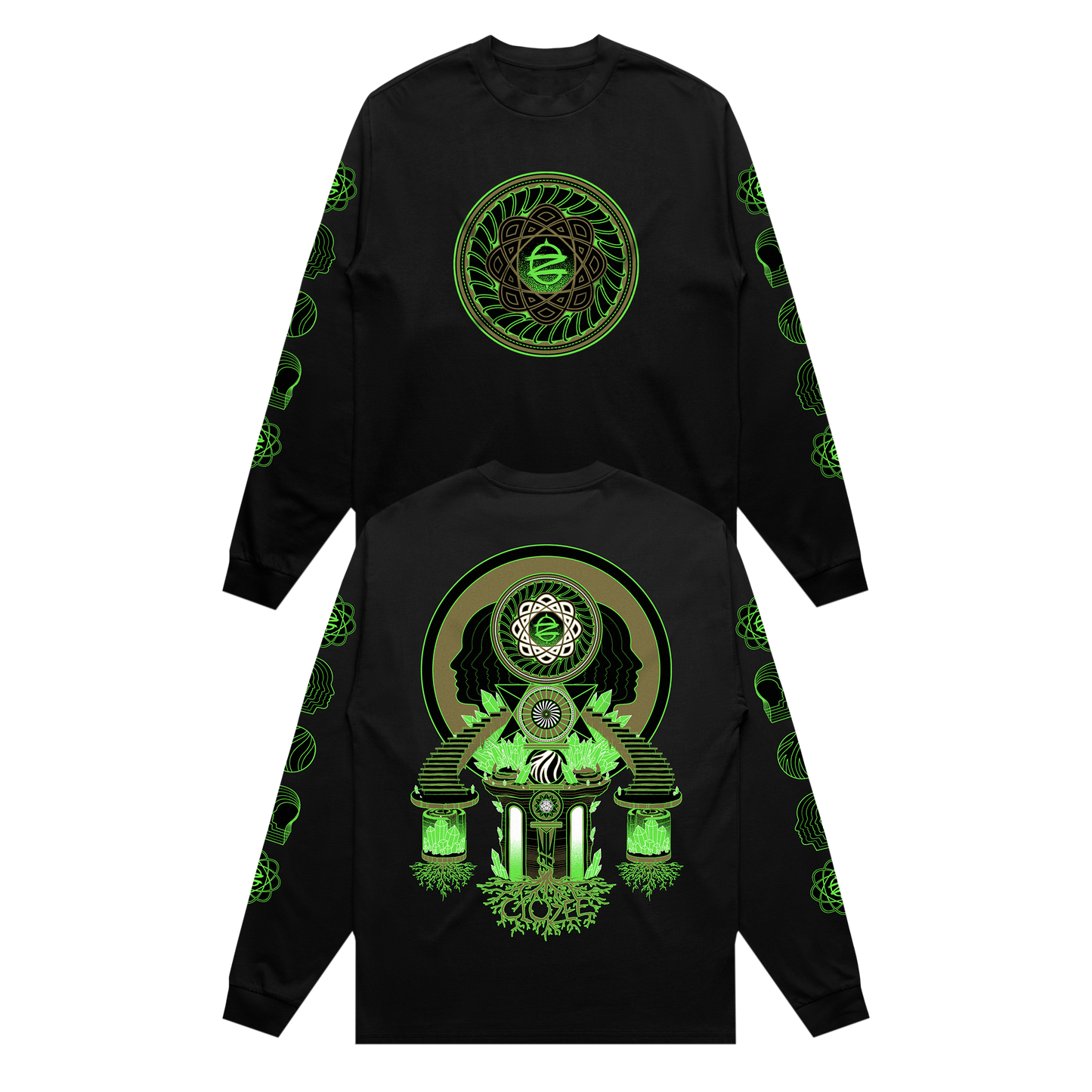 Green Earth Long Sleeve - Black