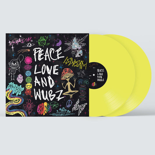 LSDREAM - PEACE LOVE & WUBZ Vinyl [2XLP] (Neon Yellow)