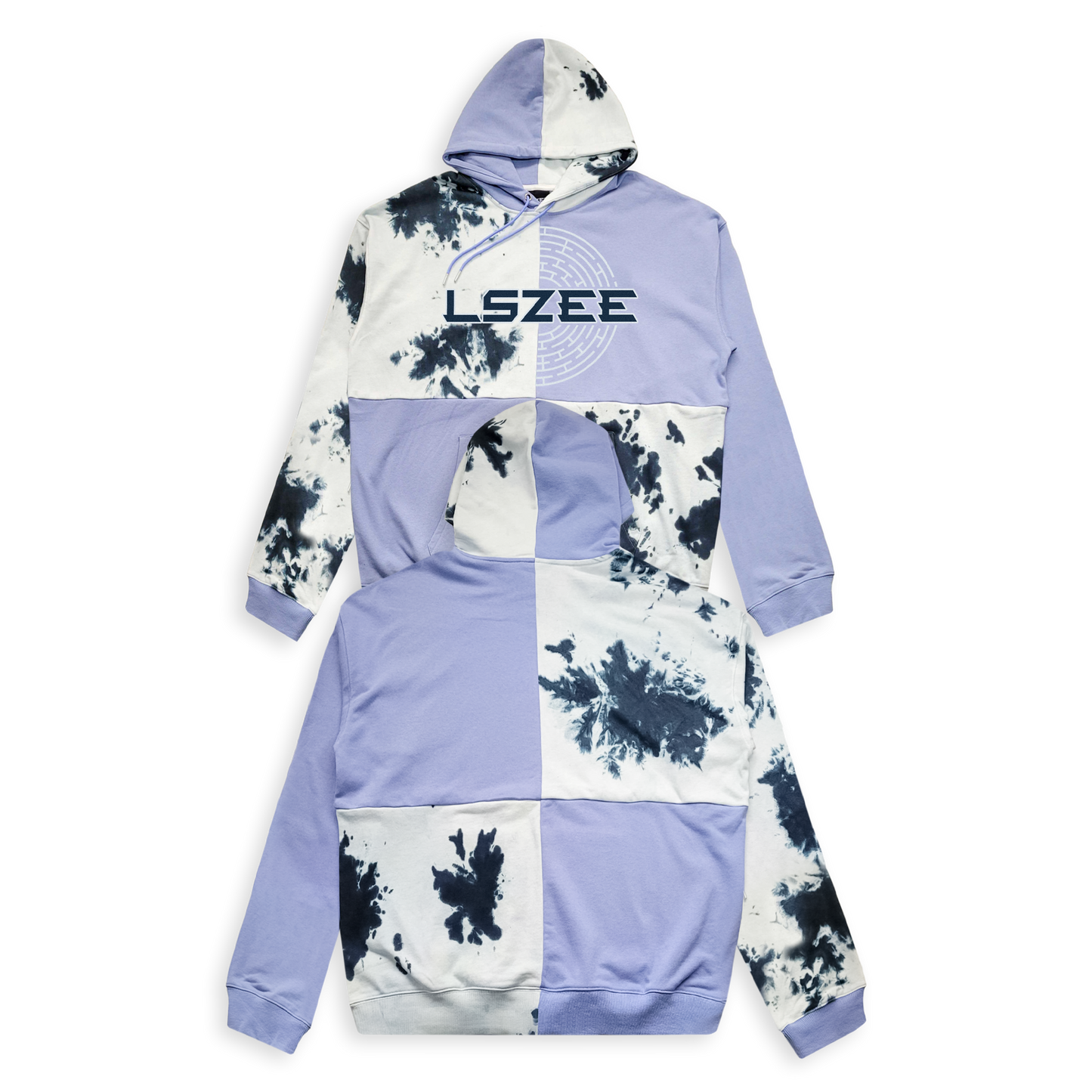 Avail 11/29 @ 11:11am PT - LSZEE - ALTR Patchwork Hoodie - Blue / White