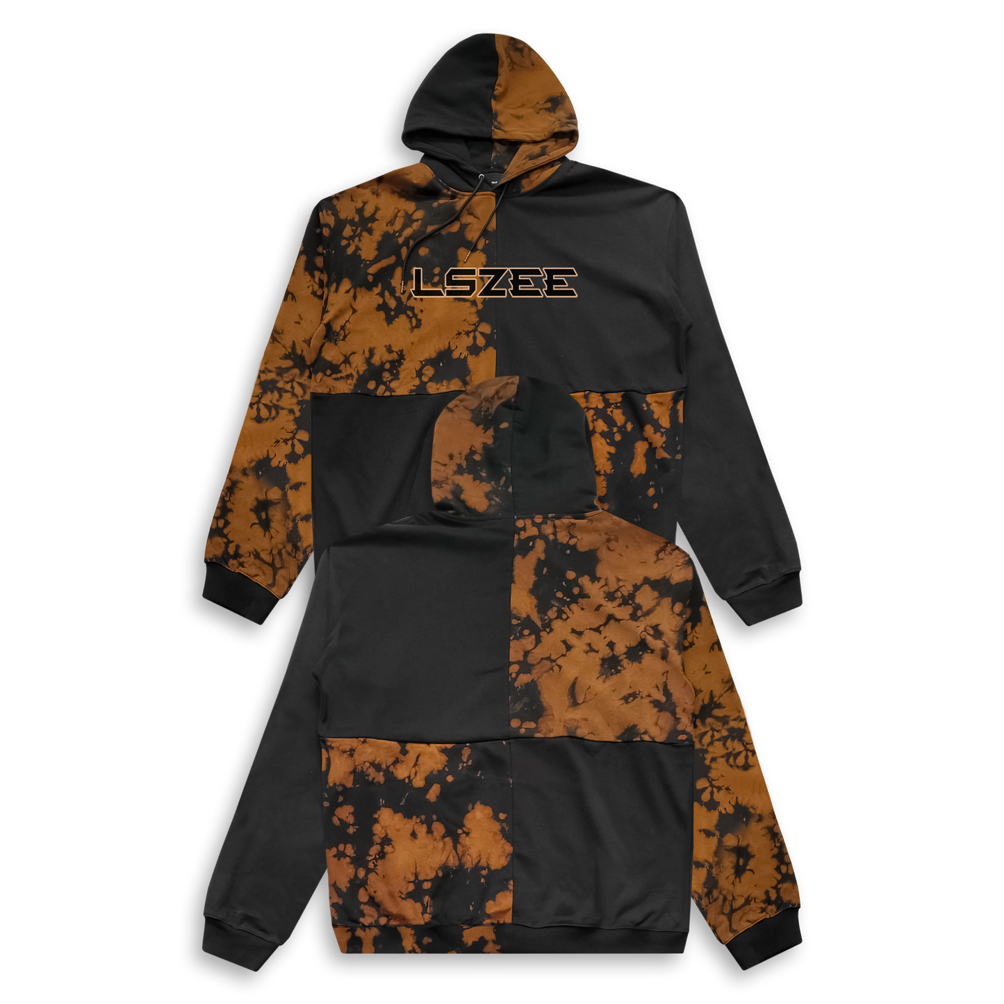 Avail 11/29 @ 11:11am PT - LSZEE - ALTR Patchwork Hoodie - Orange / Black