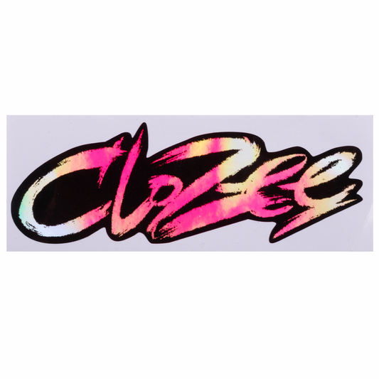 CloZee Brush Logo Holographic Car Decal