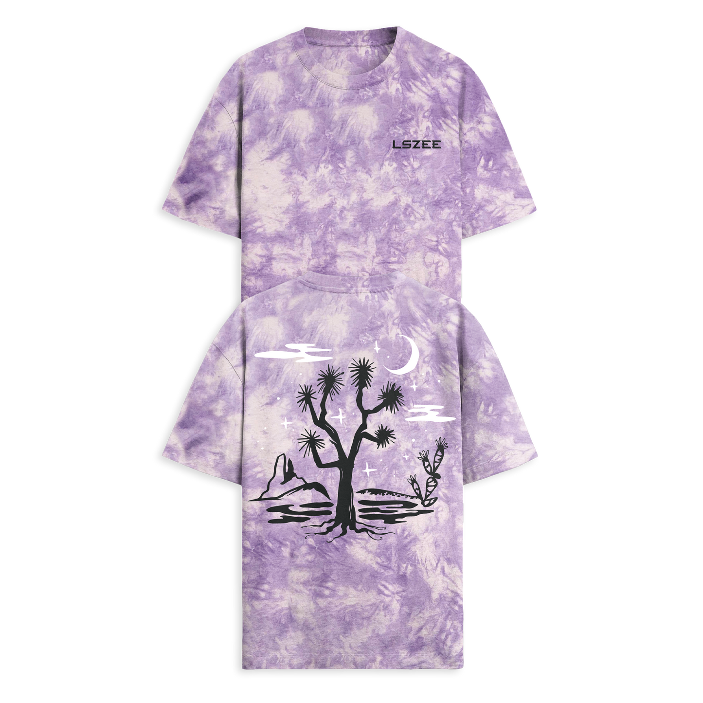 Avail 11/29 @ 11:11am PT - LSZEE - Joshua Tree Tie Dye Tee - Purple