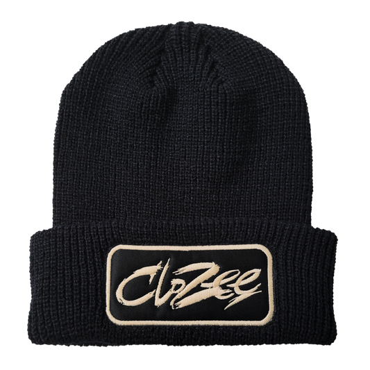 CloZee - Black Logo Beanie