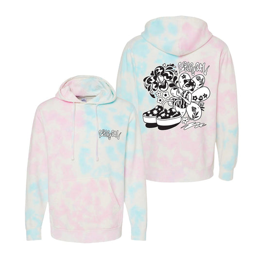 Intergalactic Bloom Tie Dye Hoodie