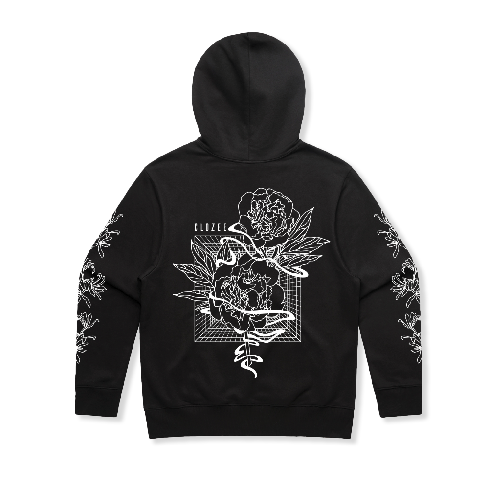 Avail 11/29 @ 11:11am PT - CLOZEE - Rose Noir Hoodie