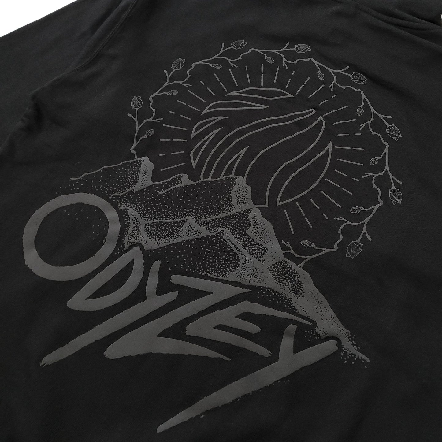 CloZee - Odyzey - Black on Black Pullover Hoodie