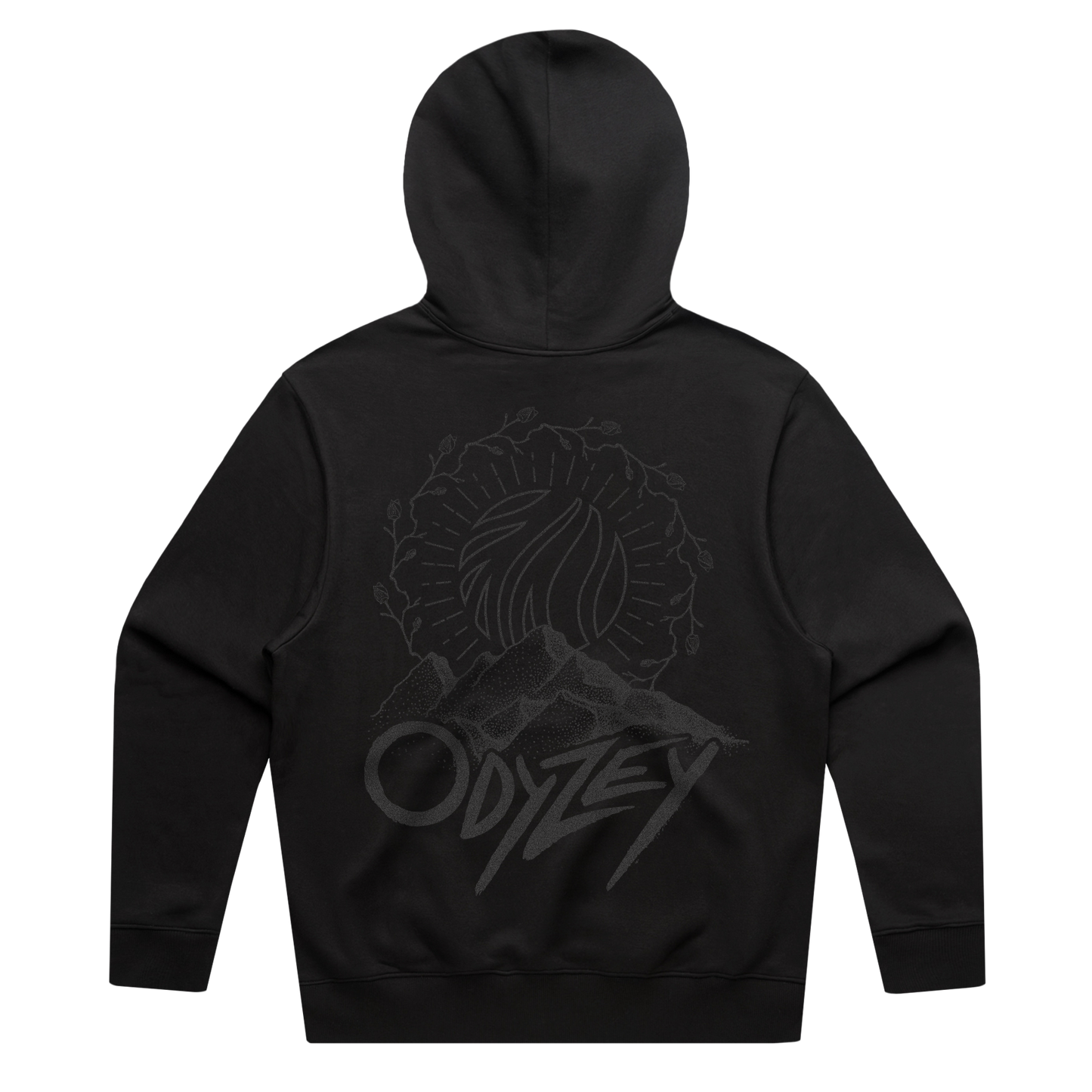 CloZee - Odyzey - Black on Black Pullover Hoodie