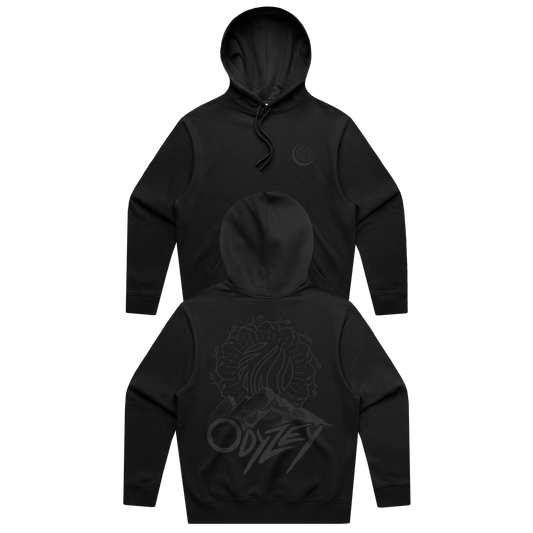 CloZee - Odyzey - Black on Black Pullover Hoodie