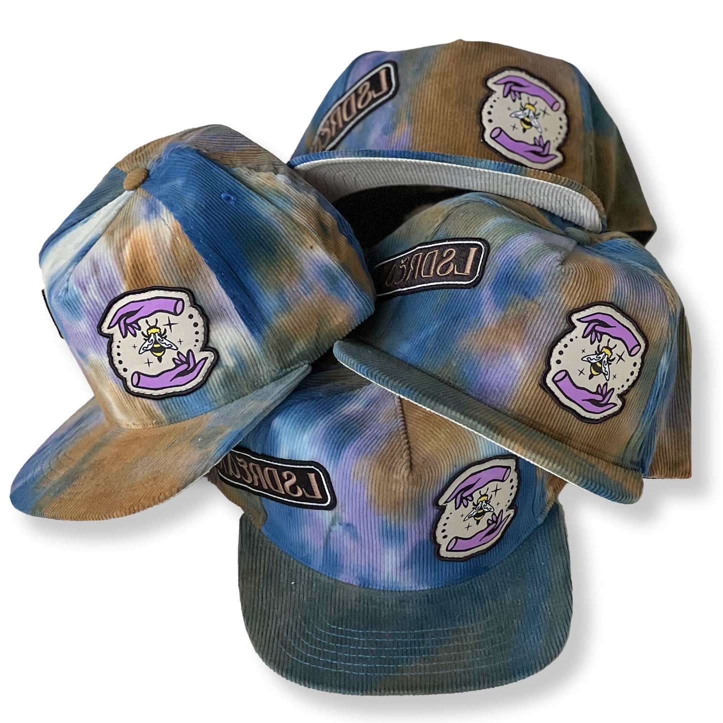 LSDREAM - Tie Dye Patch Corduroy Hat