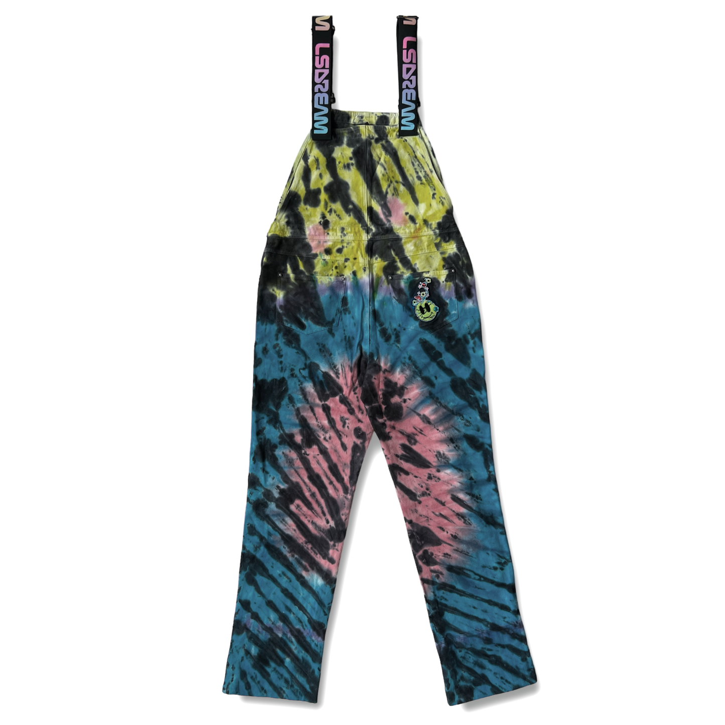 LSDREAM CUSTOM TIE-DYE OVERALLS