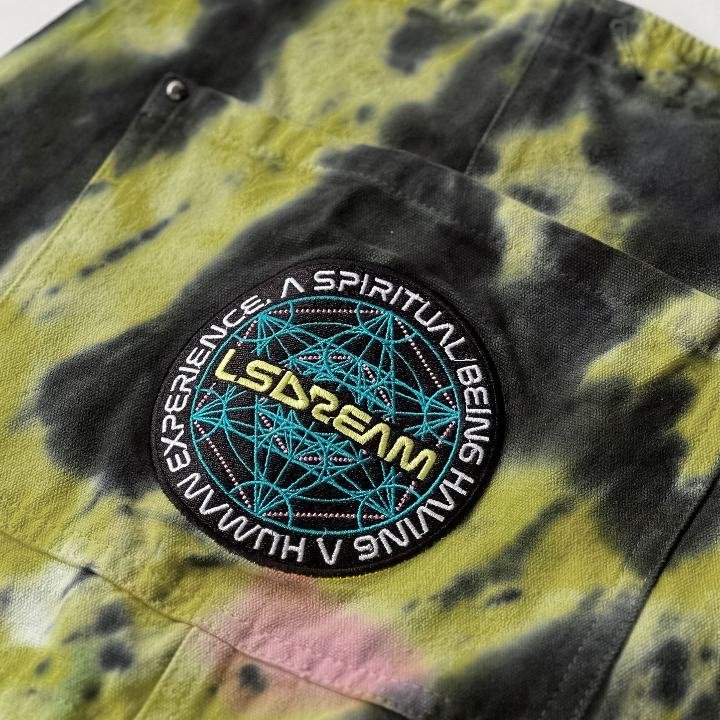 LSDREAM CUSTOM TIE-DYE OVERALLS