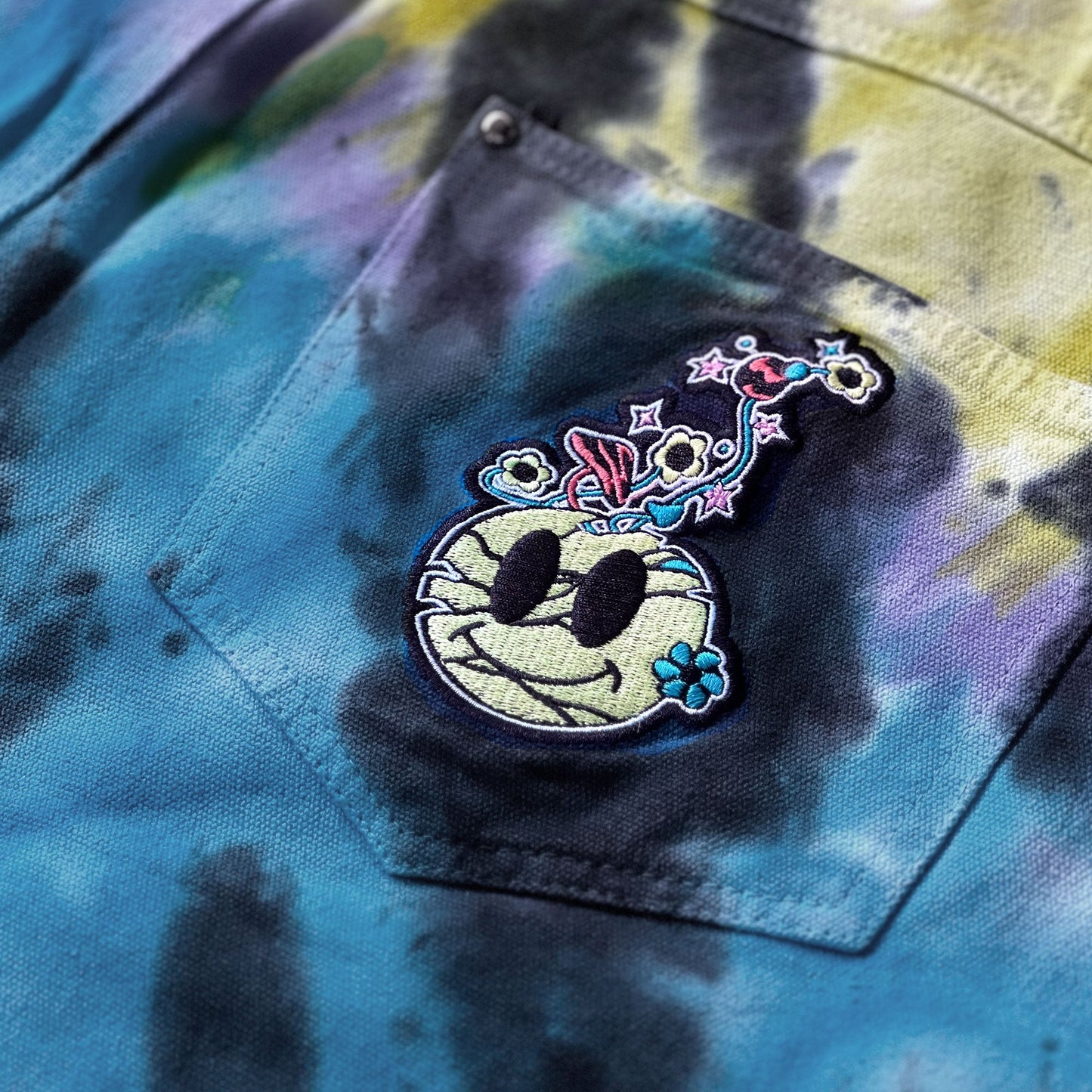 LSDREAM CUSTOM TIE-DYE OVERALLS