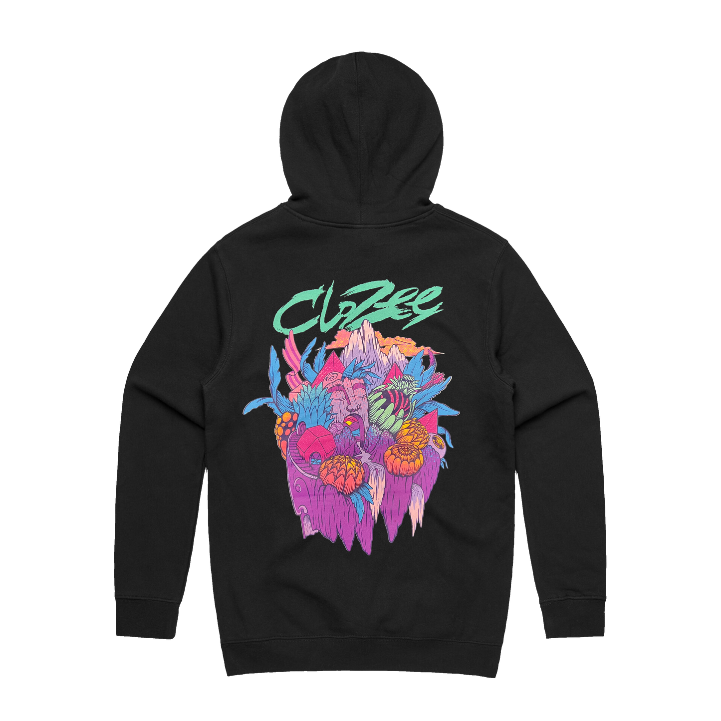 CloZee - Radiant Flora Hoodie – Black