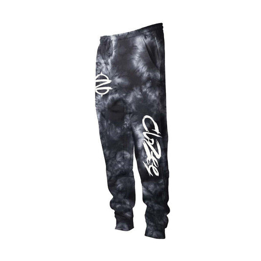 CZ GLOW IN THE DARK TIE DYE SWEATPANTS (6538050437214)