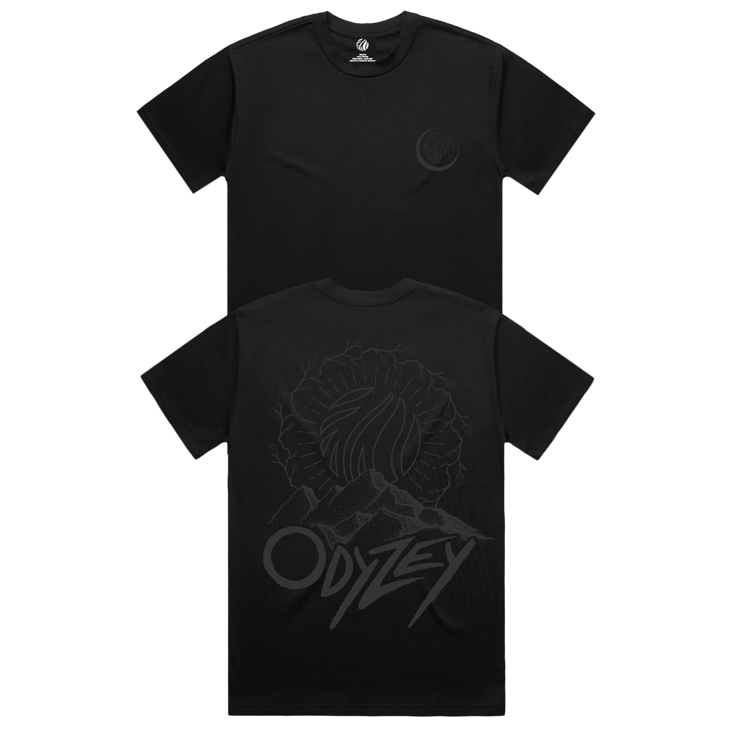 CloZee - Odyzey - Black on Black Tee