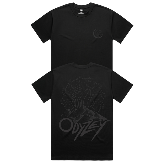 CloZee - Odyzey - Black on Black Tee